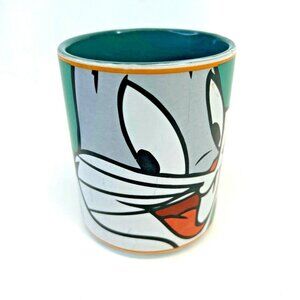 Warner Bros. Looney Tunes Bugs Bunny 1998 Green Coffee Mug Cup Gibson Vintage